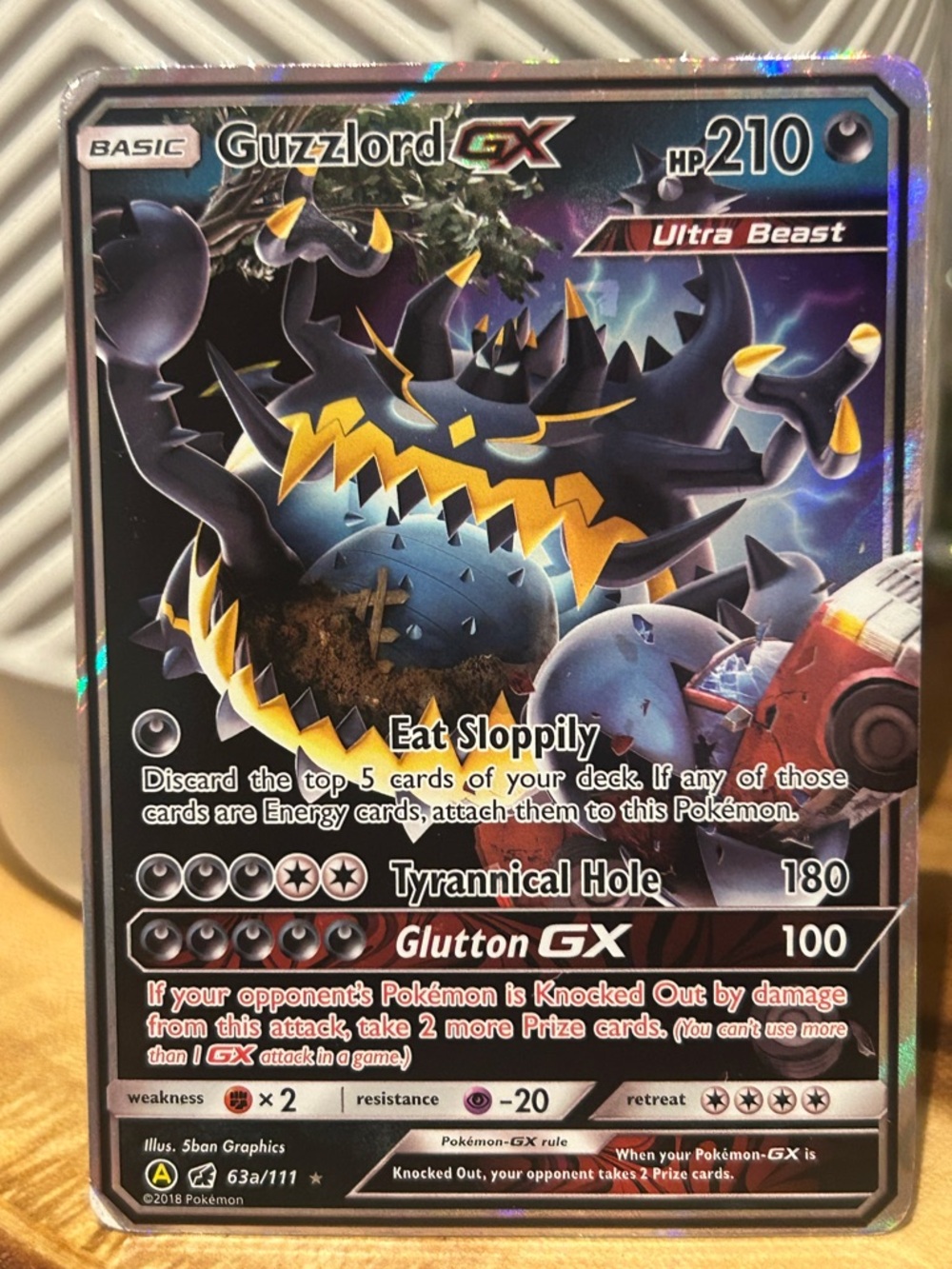 Pokémon Guzzlord GX 2018 Holo Rare, Collectible, Fan Favorite